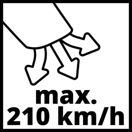 ACK air vents. Einhell PXC GE-CL 18 Li E-Solo, 12000 rpm, 210 km/h, without battery-3