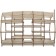 House-house with EWA fur “Koshkin House”, beige frame, white fur