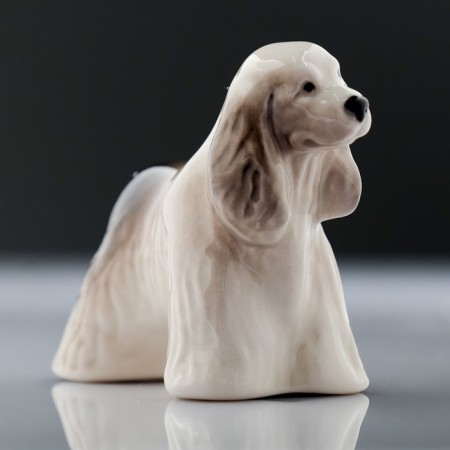 Souvenir "Cocker - Spaniel", standing, 9 × 4 × 6 cm, handmade, porcelain