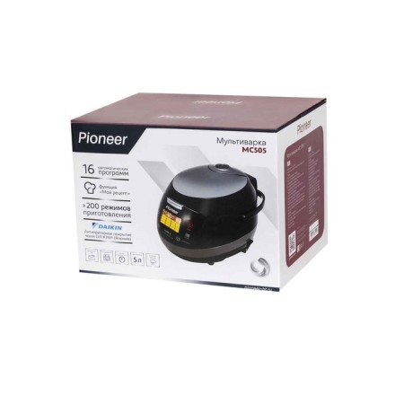 Pioneer MC505, 860 W multicooker, 16 programs, 5 l, black-8