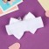 Hair bandage "chosen" shine stars, 16x3 cm, white