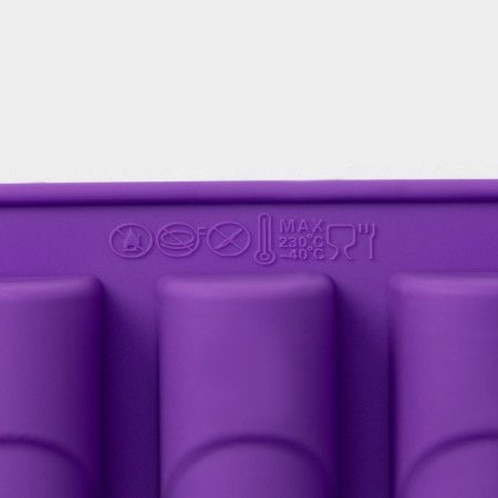 Baking uniform “Batonchik”, silicone, 30 × 17.5 cm, 20 cells (6.5 × 2.5 × 2 cm), Mix color-5