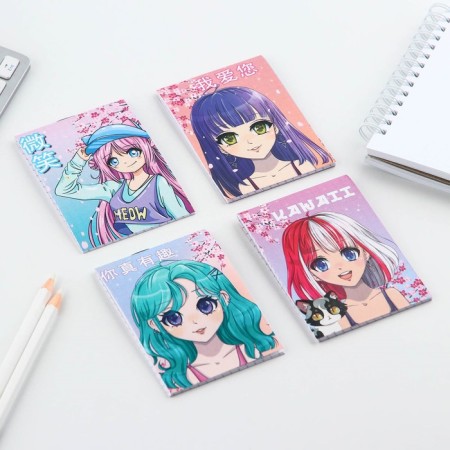 MIX of Notepad A7 16 sheets "Anime"-2