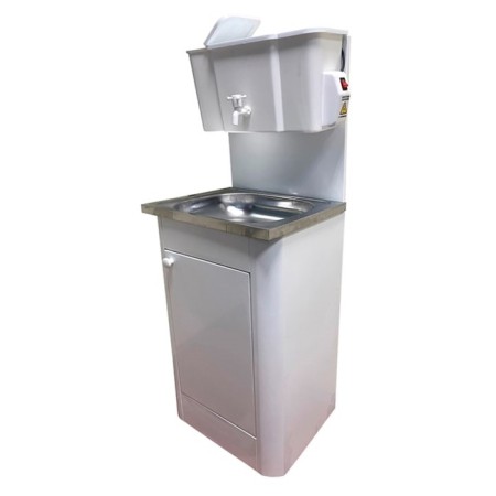 Washbuilder "Aquarius", cottage, with AVN, stainless Moika, 1200 W, 17 l, white-1