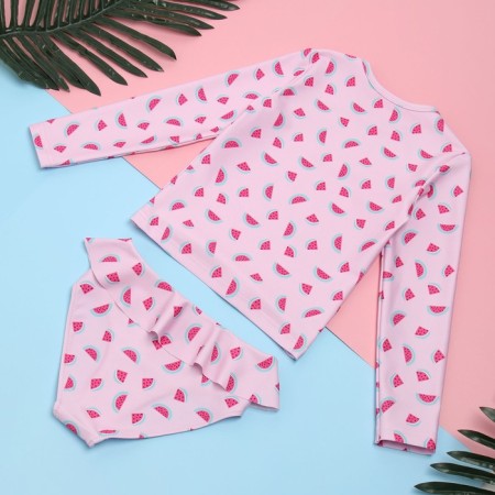 Children's swimsuit KAFTAN "watermelon", height 110-116 cm, pink-8