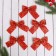 Christmas tree decoration "Balt - Red Brill" (set of 5 pcs) 8 x7 cm, red