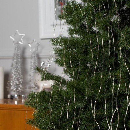 Girlynda "Horse tail" 20 threads of 2 m, IP20, silver thread, 400 LED, white glow, 12 V-1