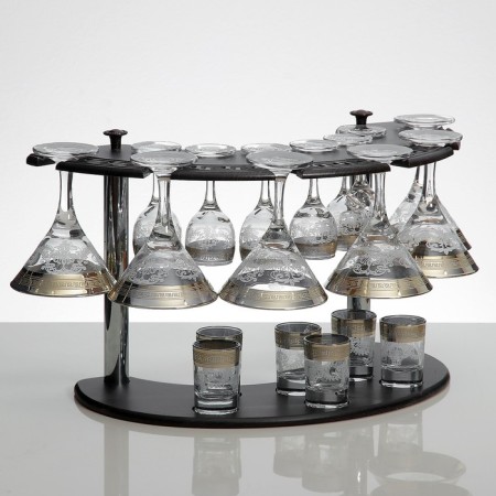 Mini-bar 18 objects: Martini 190 ml + glass 55 ml + pile 50 ml