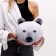 Antistress Pillow "White Bear"