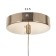 Bayerlux lamp "She" LED 17W gold 10.5x10.5x45-130 cm