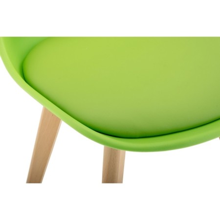Plastic stool Bonuss array/eco -leather/plastic, natural/green 49x57x82 cm-4