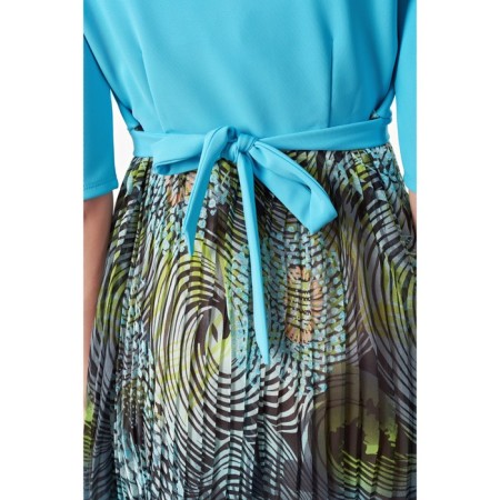 Women's dress, size 42, blue color-7