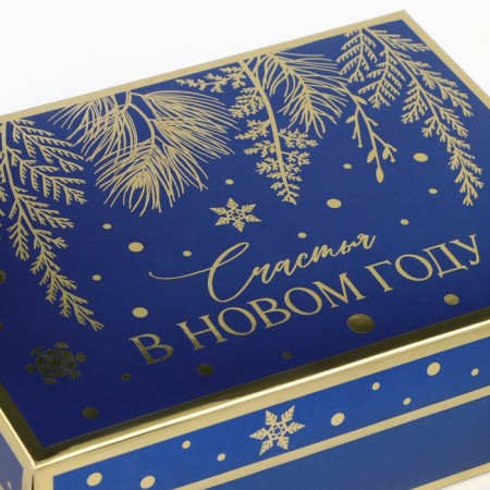 Folding box "Happiness in the New Year", 21 x 15 x 7 cm, New Year-4