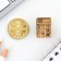 A coin set and an icon to the "most reliable accountant", 7.5 x 10 cm