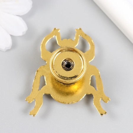 Handle for the casket metal "God's ladybug" aged gold 4.8x4.3 cm-2