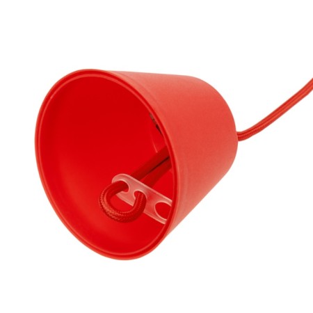 Cartridge E27 Silicone with a cord 1 m red rexant-5