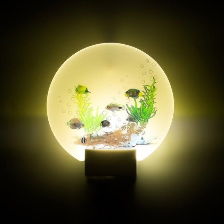 Sconces "fish" LED 6W 4000k white 24x6x24 cm-3