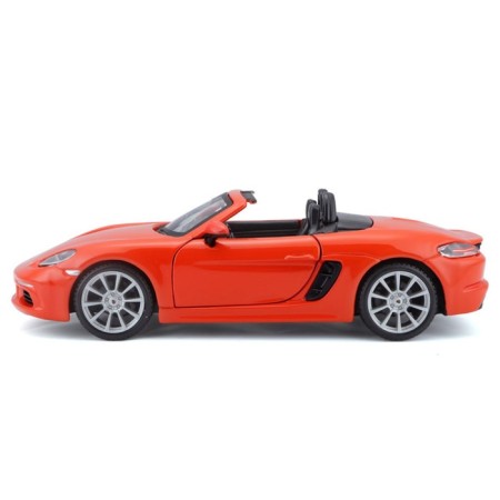 BBURAGO Porsche 718 BOXSTER, DIE-CAST, 1:24, Orange color, opening doors-8