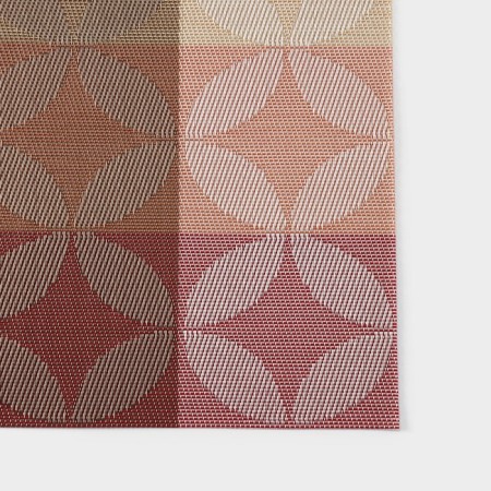 Serving napkin on the table "Peaks", 45 × 30 cm, red color-1