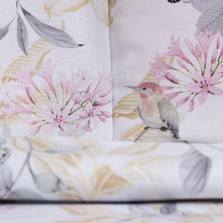 Lovelife Spring Butterflies Lowel Lowwear: Crystick 200x217cm+Pillowcase 70x70cm-2pcs, Poplin-3