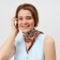 Women's scarf minku rr 70*70 cm, beige color