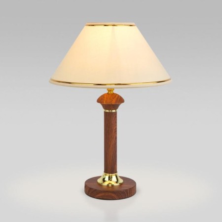 Lorenzo table lamp, 1x40W E27, nut color, gold
