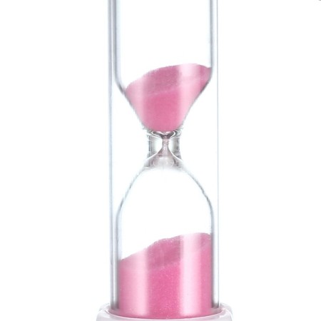 Sanding clock "Zub" for 10 minutes, 2.5 x 10 cm, pink-1