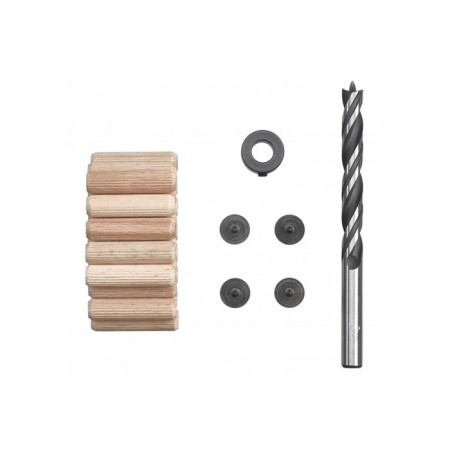A set of kwb doughs, 10x40 mm, wood drill, markers, limiter, 25 pcs.