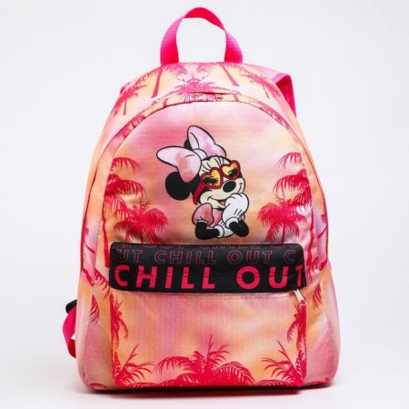 Youth backpack, lightning department, n/pocket, pink, 33 cm x 13 cm x 37 cm "mouse", Minnie Mouse-3