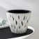 Kashpo for flowers with an insert “inspiration”, 4.5 l, the color is black and white