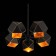 Ceiling Ceiling ST LUCE. SL258.402.05. Enigma. 5x40 watts, E14, 42.5x42.5x45 cm, black color