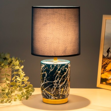 E14 40w 40W blue-golden 18x18x37 cm Risalux desktop-2