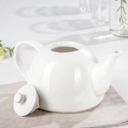 Keramic teapot “Classics”, 500 ml, white color-1