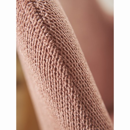 Dwight chair, 510 × 550 × 860 mm, textured Shenill, pink color-6