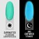 Glow in the Dark, 3 phase, 8 ml, LED/UV nail polish gel, luminescent, azure color (21)