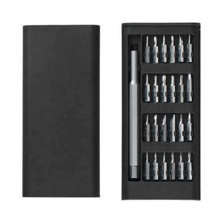 Set of screwdrivers for accurate work, 24 nozzles