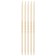 Knitting needles, bamboo, 3.5 mm/15cm, 5 pcs