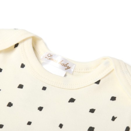 Body with a short sleeve, beige color, height 74 cm (6-9 months)-1