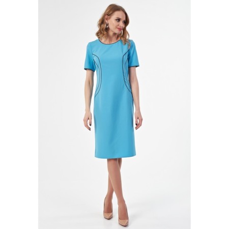 Women's dress, size 42, blue color-2