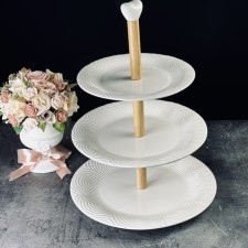 Three -tier everer Lenardi bamboo