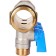 Collector Stout SMB 6211 011203, 1/2 ", 3 exits, with ball valves 1", blue pens