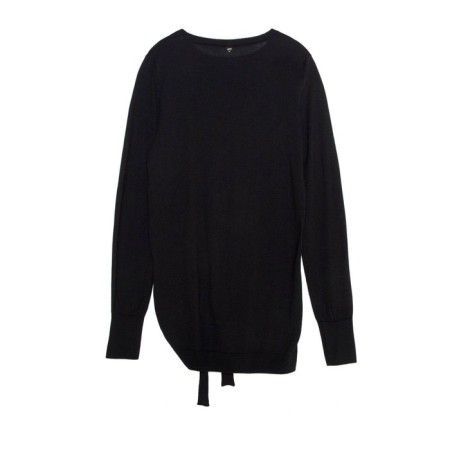 Female jumper with decorative assembly Conte Elegant, Size S, Black color-4