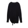 Female jumper with decorative assembly Conte Elegant, Size S, Black color