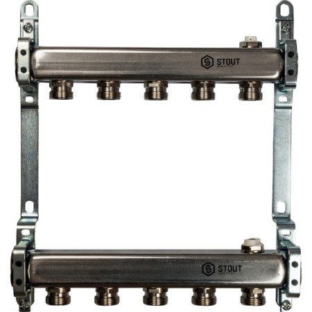 Collector Stout SMS 0923 000005, stainless steel for radiator wiring 5 outputs