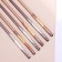 Set of candles in the cake, 6 pieces "Happy", 17 cm, gold with metallic