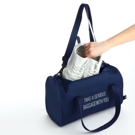 Road bag, textura, small size, blue color-7