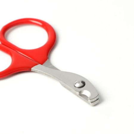 Coger scissors with rubberized handles, a hole of 6 mm, red-1