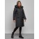Coat insulated winter female, size 48, black color