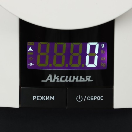Libra kitchen "Aksinya" KS-6505, electronic, up to 3 kg, white-2