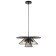 Suspended indigo lamp, 10016/3p Black. 3x60W, E14, 455x455x315/1735 mm, black color